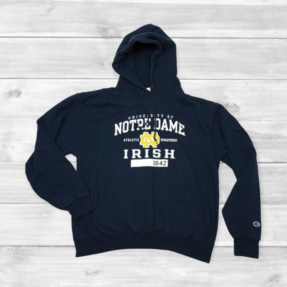 Champion NCAA‎ Notre Dame Irish 1842 Men's Hoodie- Size Large